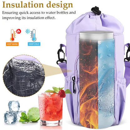 🌊Exklusiv 50% Rabatt!🎒 Wasserflaschentasche mit Handyfach – Perfekt für Outdoor-Aktivitäten und den Alltag🌲 | Isoliert, viel Stauraum & doppelte Tragegurte✨