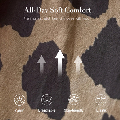 Lapel Collar Leopard Print Tie-Waist Shirt Dress