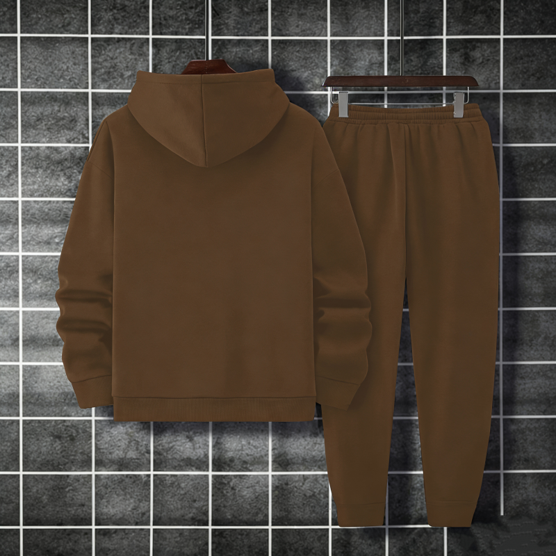 2-teiliges Set aus Sweatshirt und Hose mit Grafikprint für Herren