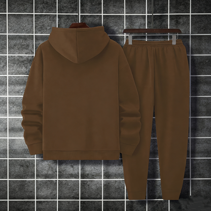 2-teiliges Set aus Sweatshirt und Hose mit Grafikprint für Herren