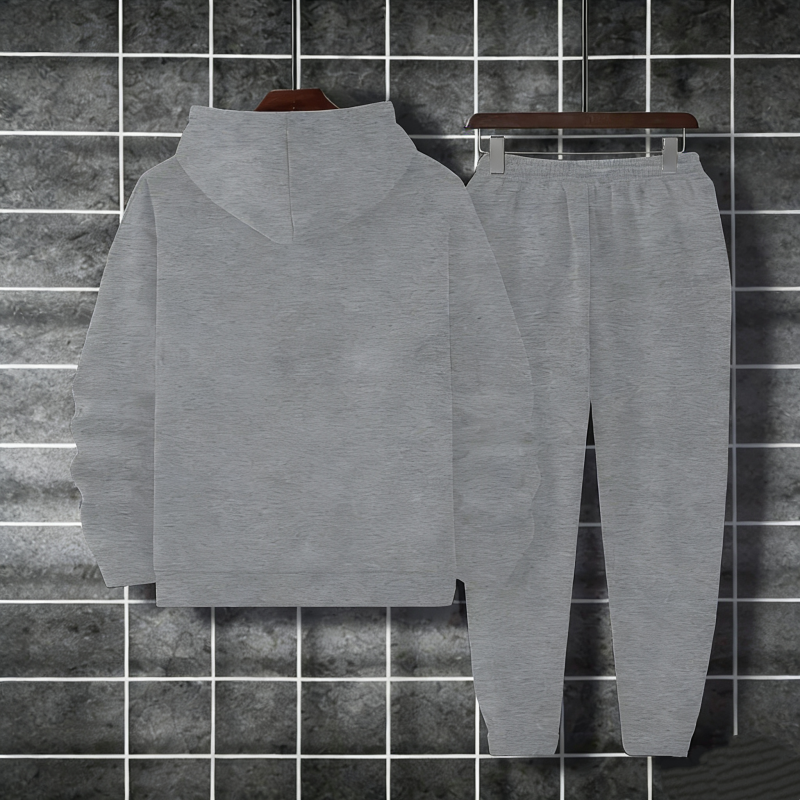 2-teiliges Set aus Sweatshirt und Hose mit Grafikprint für Herren