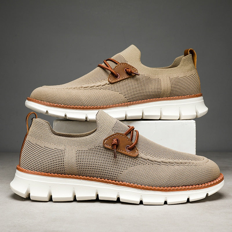 Atmungsaktive Mesh-Slip-On-Freizeitloafer für Herren