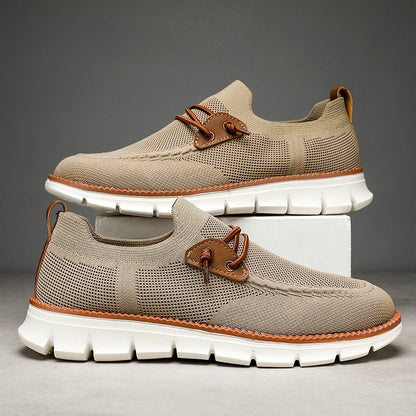 Atmungsaktive Mesh-Slip-On-Freizeitloafer für Herren