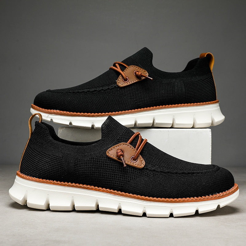 Atmungsaktive Mesh-Slip-On-Freizeitloafer für Herren