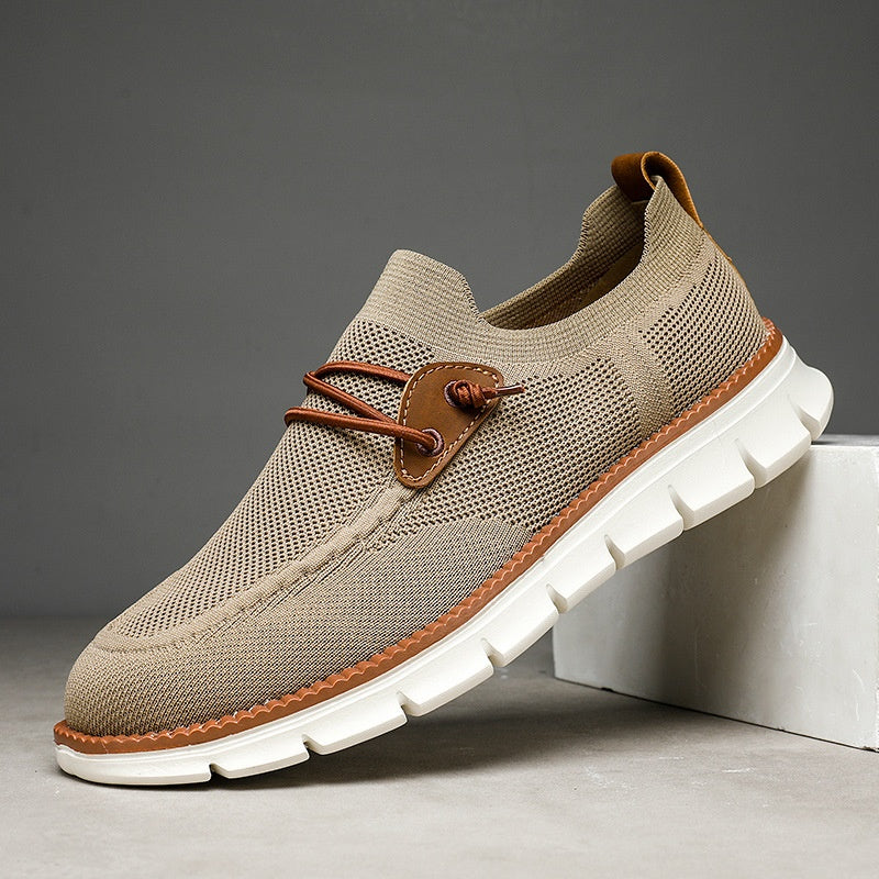 Atmungsaktive Mesh-Slip-On-Freizeitloafer für Herren