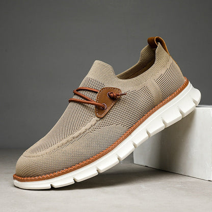 Atmungsaktive Mesh-Slip-On-Freizeitloafer für Herren