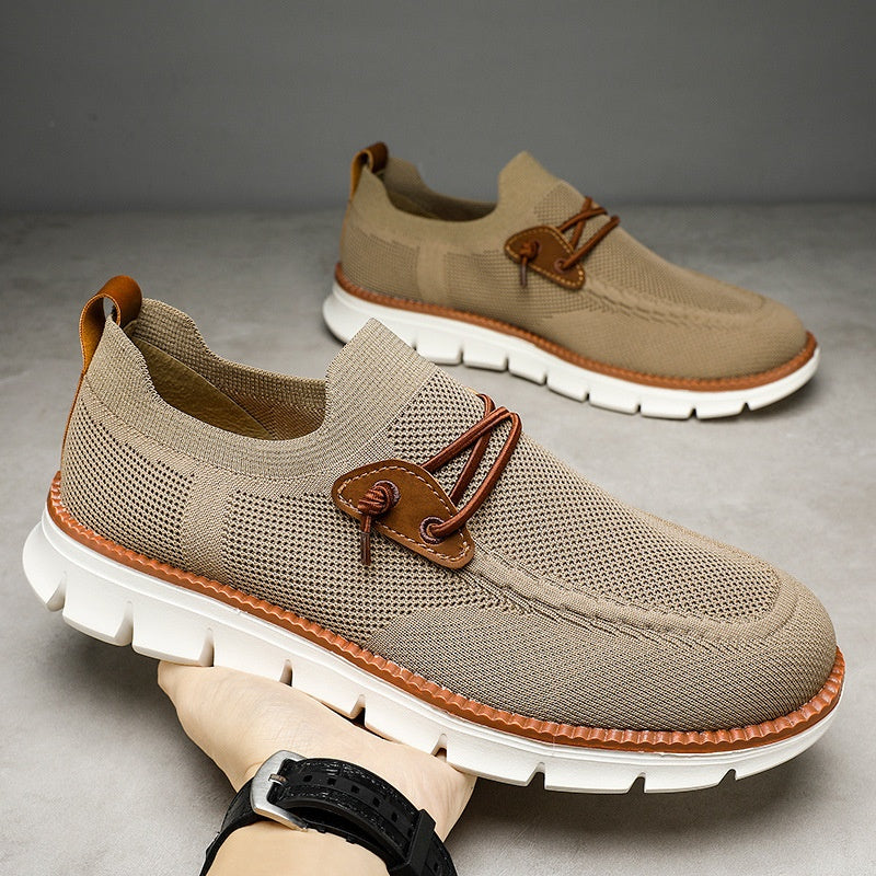 Atmungsaktive Mesh-Slip-On-Freizeitloafer für Herren