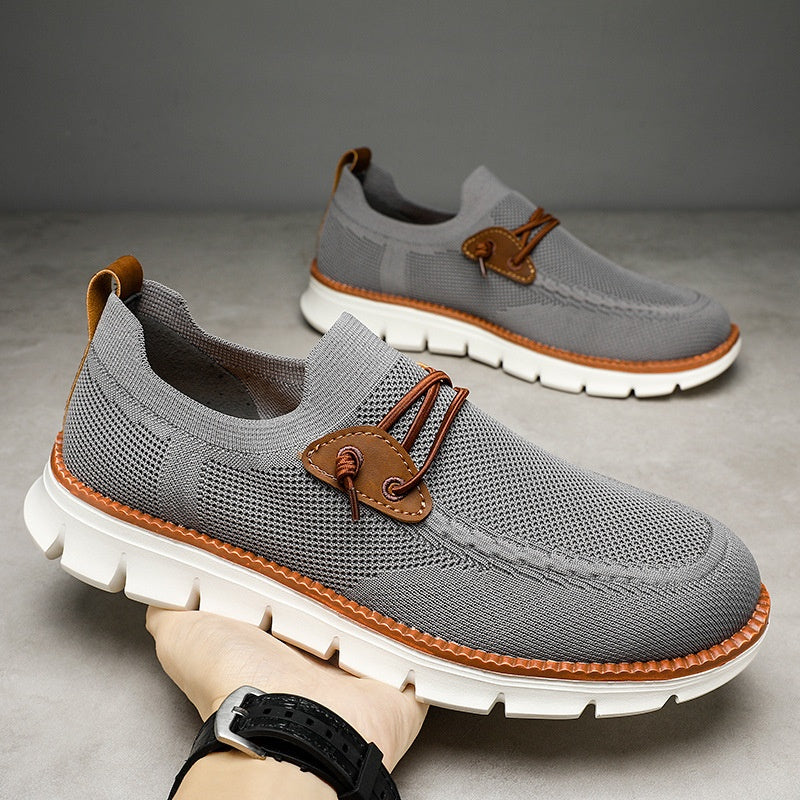 Atmungsaktive Mesh-Slip-On-Freizeitloafer für Herren