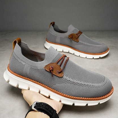 Atmungsaktive Mesh-Slip-On-Freizeitloafer für Herren