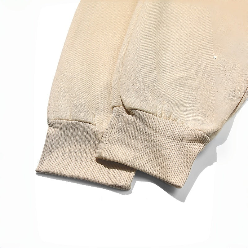 2-teiliges Set aus warmer Kapuzenjacke mit Reißverschluss und Hose für Herren