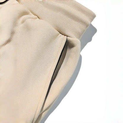 2-teiliges Set aus warmer Kapuzenjacke mit Reißverschluss und Hose für Herren