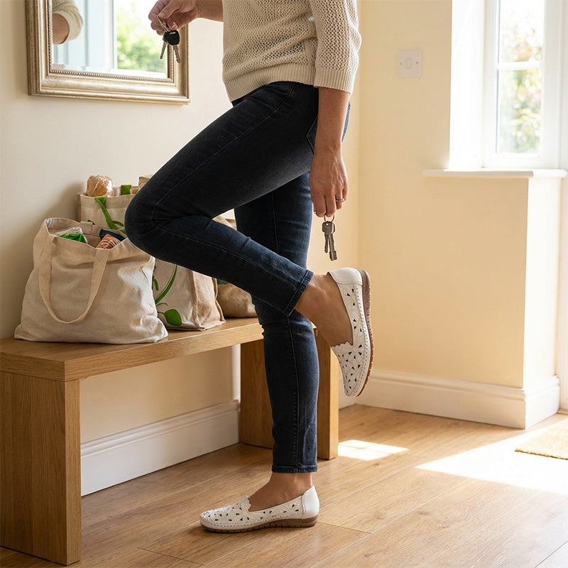 🔥Letzter Tag des Schlussverkaufs: 50 % Rabatt – Bequeme, leichte und elegante orthopädische Damenschuhe mit offenem Design.