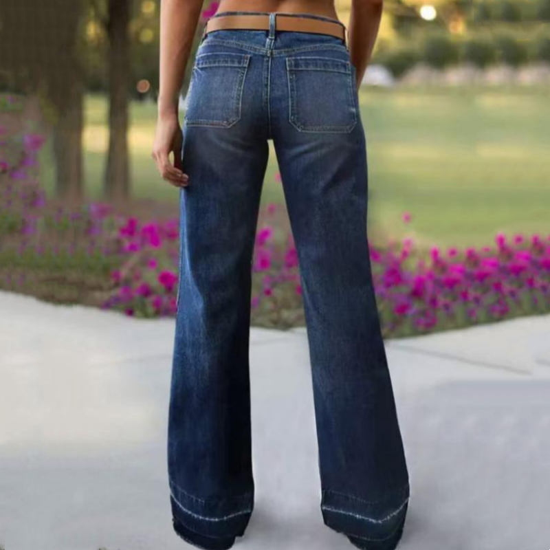 📢📢Retro-Jeans für Damen mit Taschen