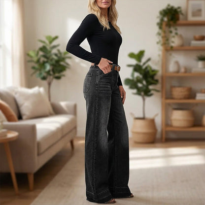 📢📢Retro-Jeans für Damen mit Taschen