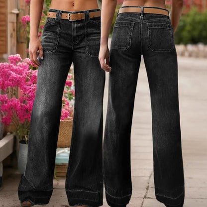 📢📢Retro-Jeans für Damen mit Taschen