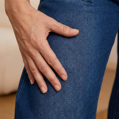 🥰Damen-Jeans mit weitem Bein und Kordelzug in der Taille