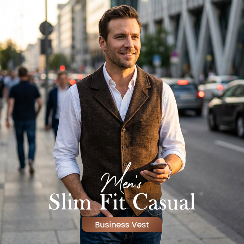 Herren Slim Fit Freizeitweste🔥Kauf 2 Artikel versandkostenfrei🔥
