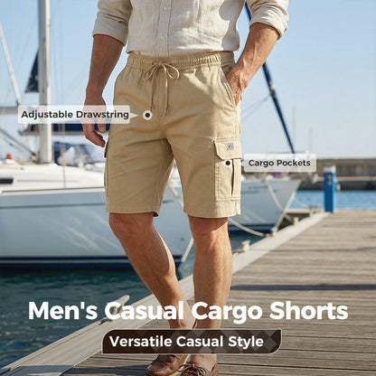 💥💖Lässige Cargo-Shorts für Herren mit Kordelzug in der Taille