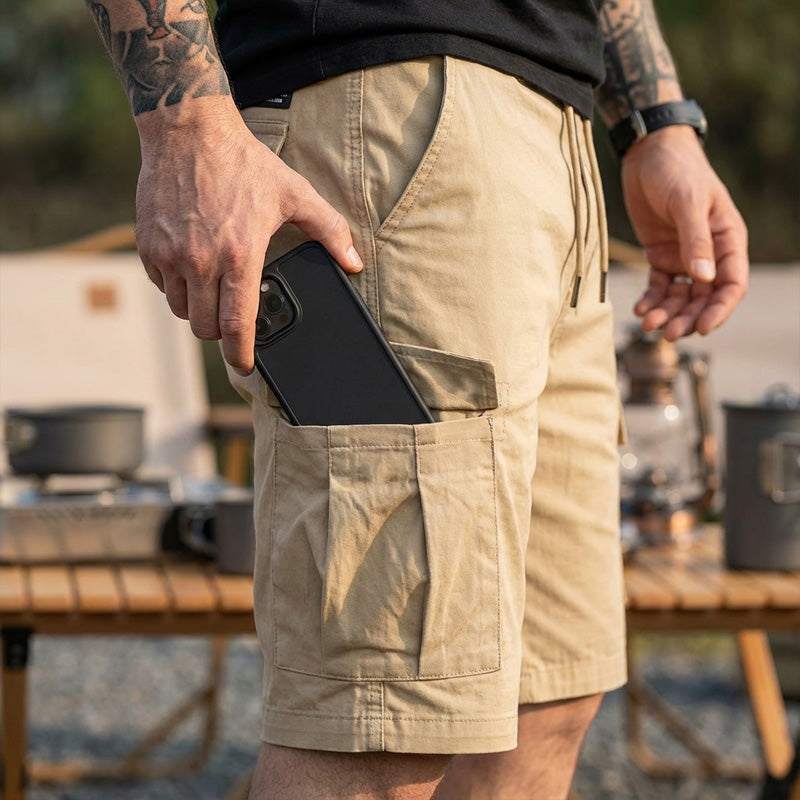 💥💖Lässige Cargo-Shorts für Herren mit Kordelzug in der Taille