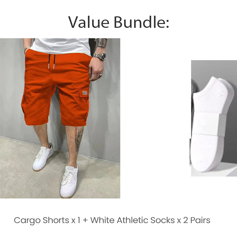 💥💖Lässige Cargo-Shorts für Herren mit Kordelzug in der Taille