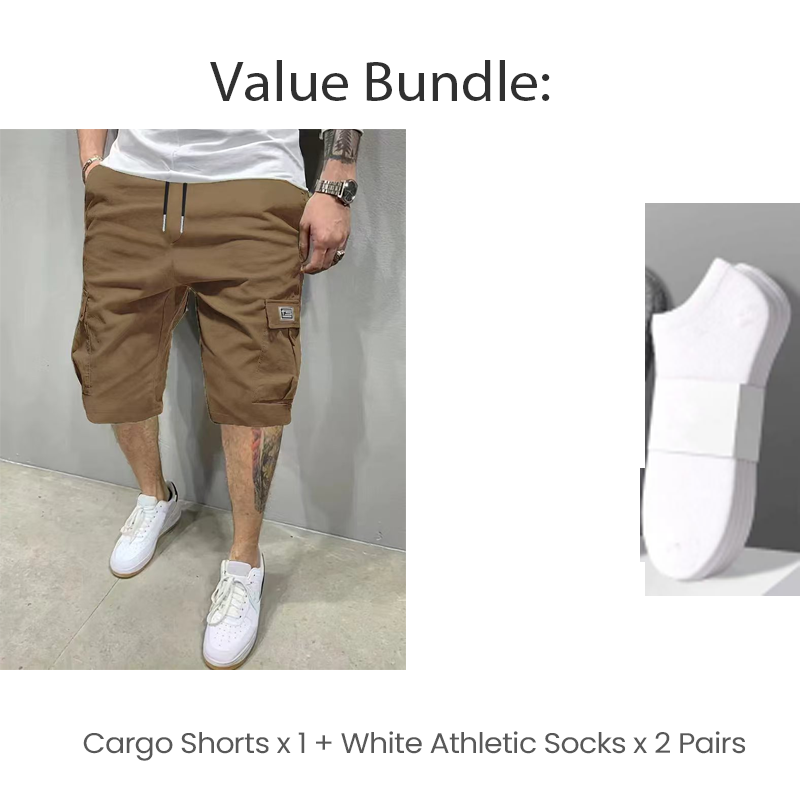 💥💖Lässige Cargo-Shorts für Herren mit Kordelzug in der Taille