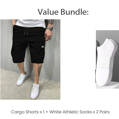 💥💖Lässige Cargo-Shorts für Herren mit Kordelzug in der Taille