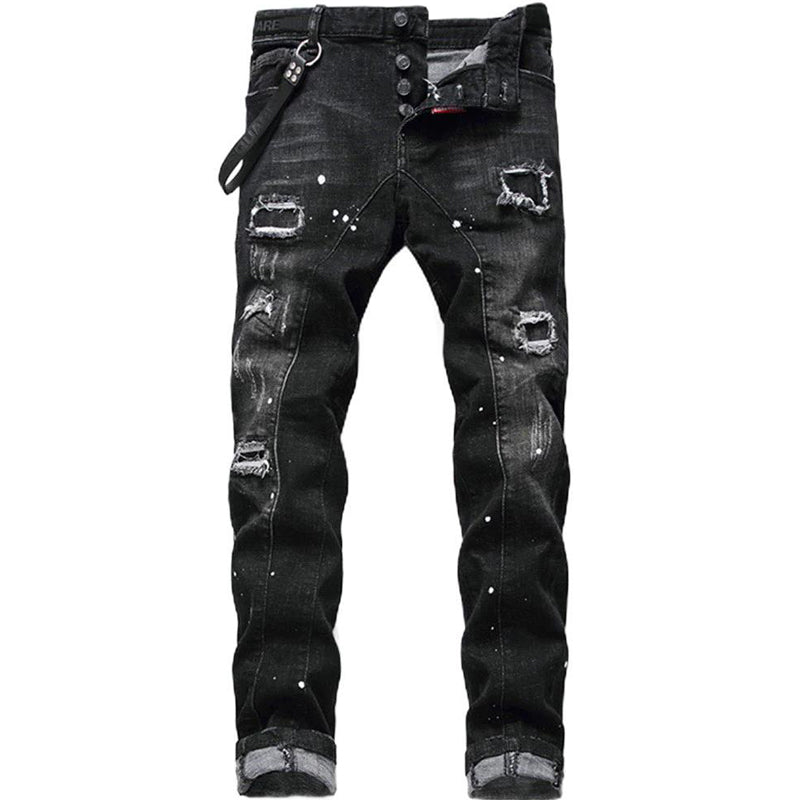🔈🔈HEISSE NEUE PRODUKTE - 49% RABATT👖 Herren Slim Fit Jeans mit Rissen und Used-Look