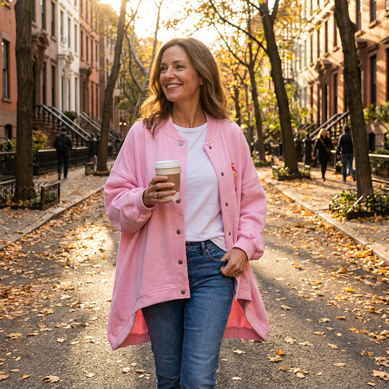 Oversize-Loungewear-Set mit asymmetrischem Saum