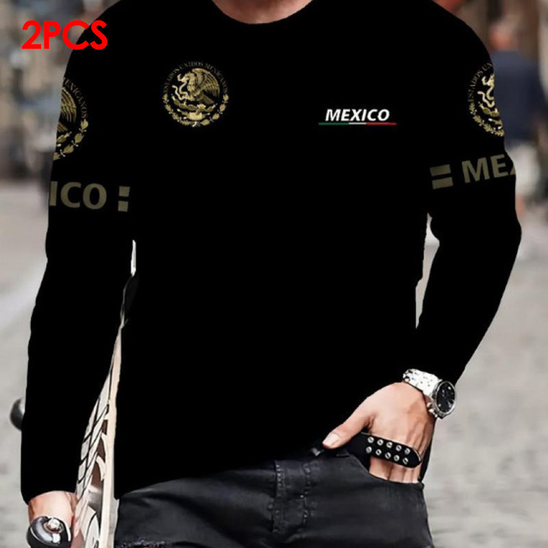 ✨ Bequemes Langarmshirt Herren | Rundhalsausschnitt