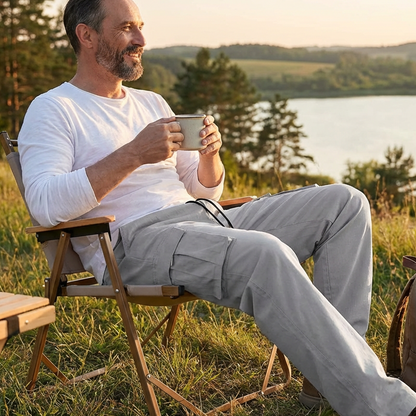 💎 50 % RABATT! 💎 Freizeit-Cargohose für Herren – mehrere Taschen, verstellbare Taille und langlebige Passform mit geradem Bein für den täglichen Gebrauch 🎒👖