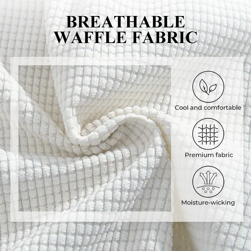 Lässige Herren-Shorts aus Waffelstrick mit Kordelzug