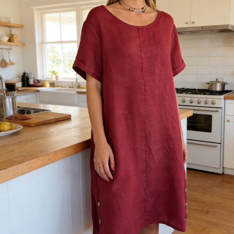 Lässiges Tunika-Kleid für Damen mit Taschen