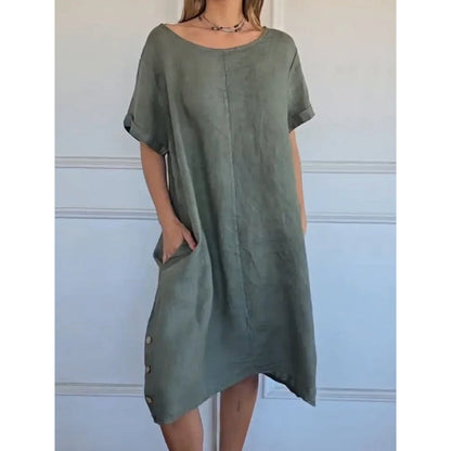 Lässiges Tunika-Kleid für Damen mit Taschen