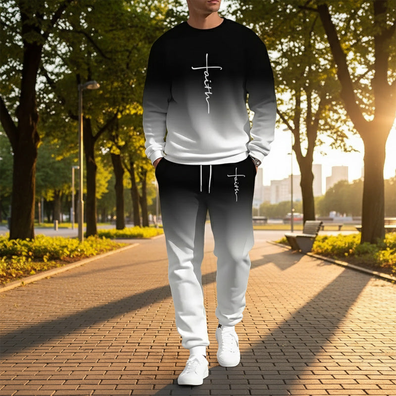 💎 60% RABATT! 💎 Herren-Trainingsanzug mit Farbverlauf – Weich, Atmungsaktiv & Leichtgewicht für Sport und Freizeit 🏃‍♂️👕