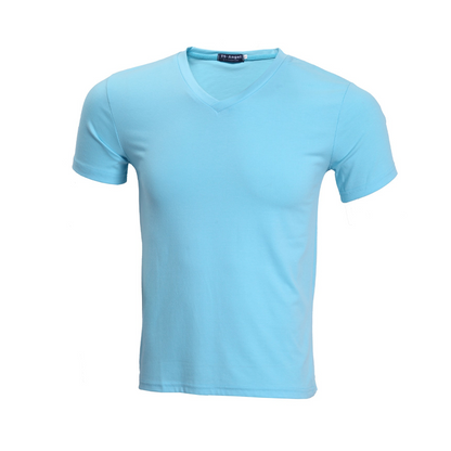 👕 Unisex V-Neck T-Shirt – Premium Baumwolle, Sportliche Passform & Atmungsaktiv – Für Alltag & Sport, 11 Farben