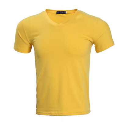 👕 Unisex V-Neck T-Shirt – Premium Baumwolle, Sportliche Passform & Atmungsaktiv – Für Alltag & Sport, 11 Farben