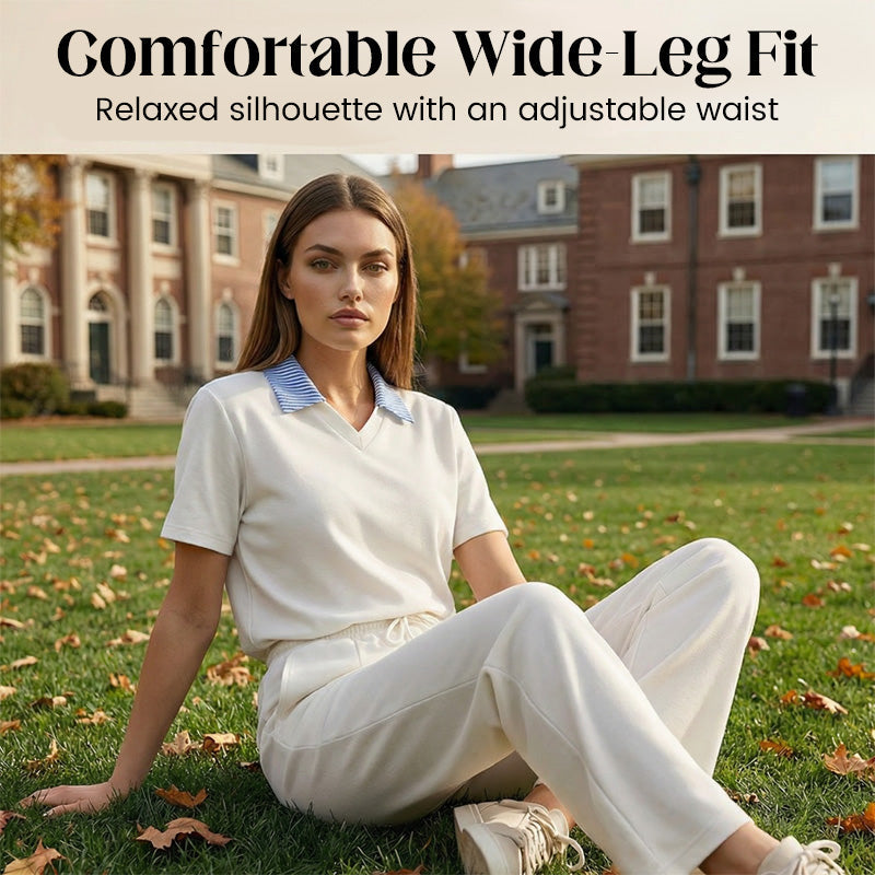 Kurzärmeliges Oberteil und Hose für Damen