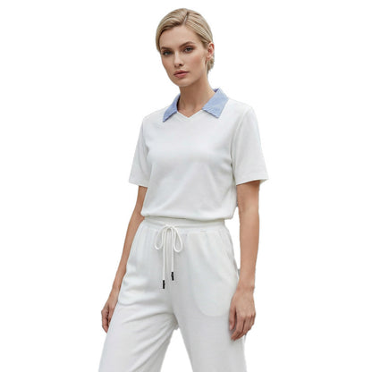 Kurzärmeliges Oberteil und Hose für Damen