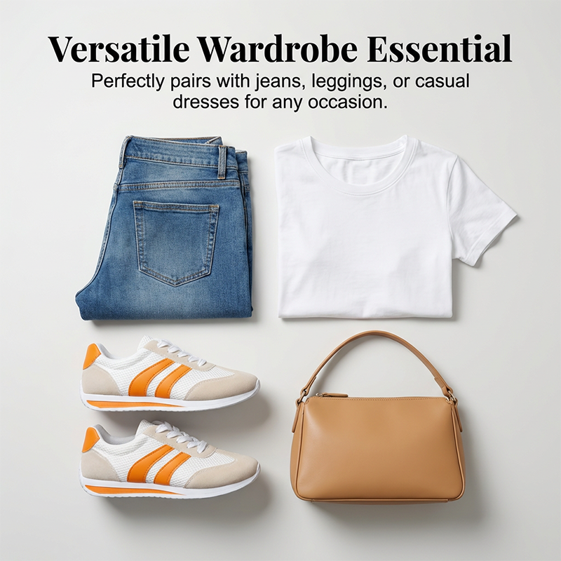 Lässige Schnürschuhe aus Mesh für Damen