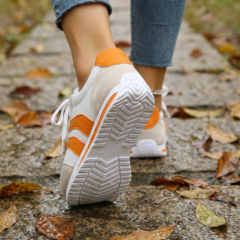 Lässige Schnürschuhe aus Mesh für Damen