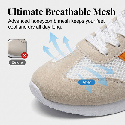 Lässige Schnürschuhe aus Mesh für Damen