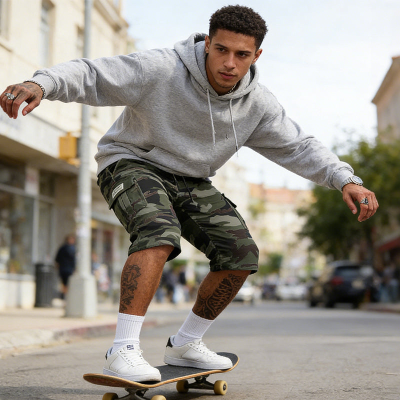 🩳 50% RABATT! 🔥 Herren-Camo-Cargoshorts mit Mehreren Taschen – Bequem, Strapazierfähig & Perfekt für Outdoor-Aktivitäten 🏕️