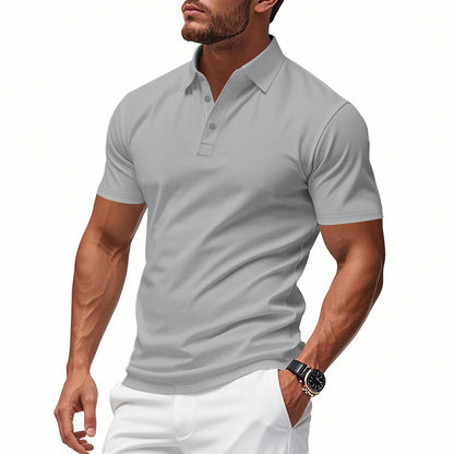 🔥Solange der Vorrat reicht 40 % Rabatt!🎉Herren schnell trocknendes Kurzarm-Hemdchen-Shirt mit Reverskragen