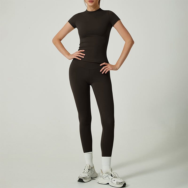 Zweiteiliges Sportoutfit aus Baumwolle für Damen