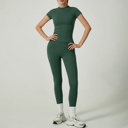 Zweiteiliges Sportoutfit aus Baumwolle für Damen