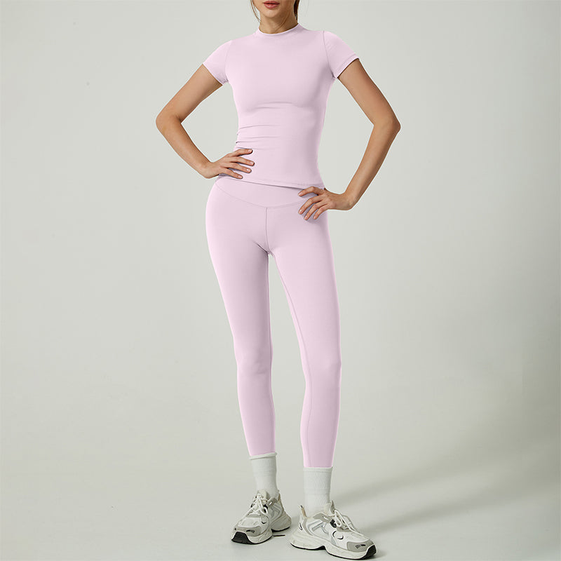 Zweiteiliges Sportoutfit aus Baumwolle für Damen