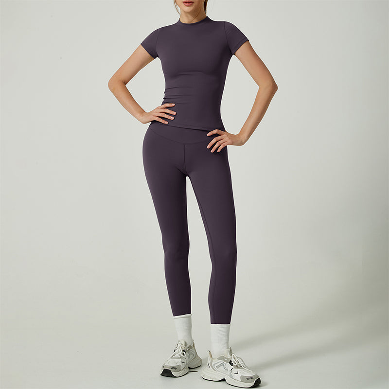Zweiteiliges Sportoutfit aus Baumwolle für Damen