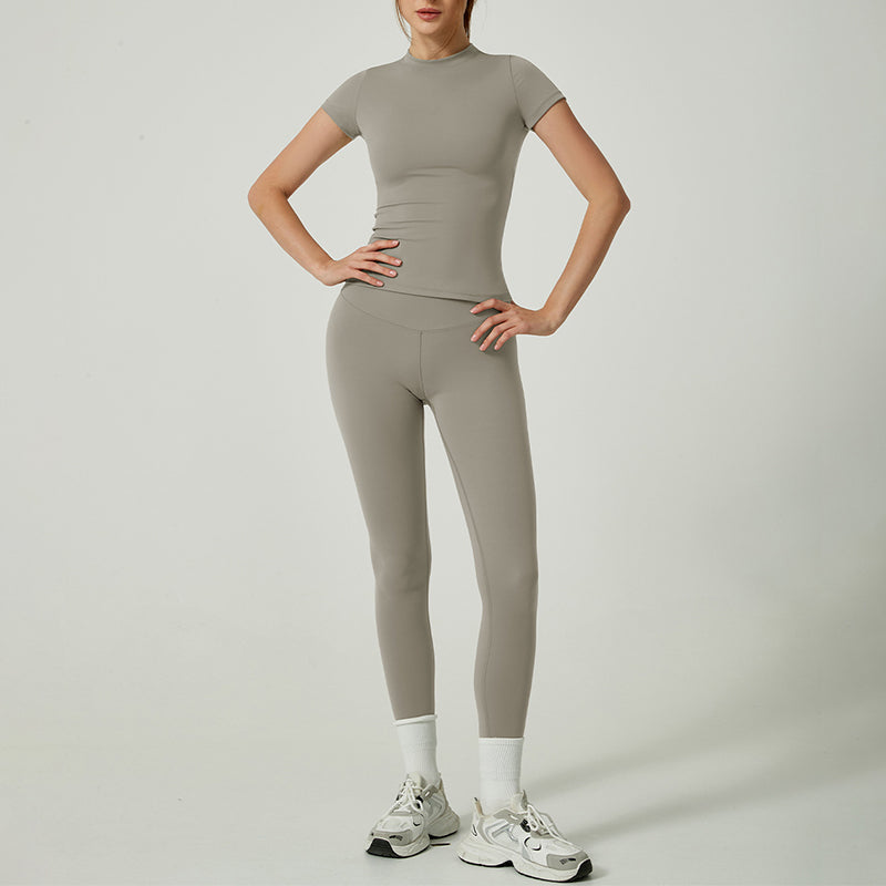 Zweiteiliges Sportoutfit aus Baumwolle für Damen