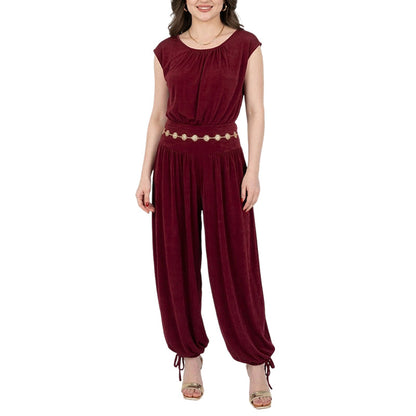 2-teiliges Set aus Bodysuit-Oberteil und Haremshose für Damen