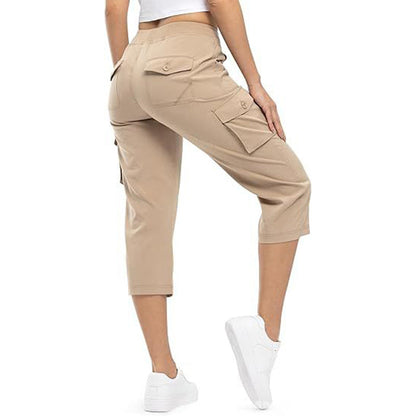 Leichte Cargo-Caprihosen für Damen